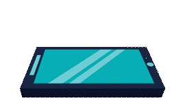 Animated graphic showing cash being deposited into a smartphone screen, representing quick and easy deposit options after Lawinplay login.